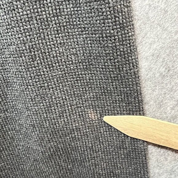 Glacier Gear Outdoor Mock Neck Waffle Knit Long Sleeve Top Gray Size L - Picture 4 of 11